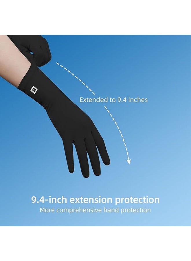 Women's Gloves Driving Gloves Non-slip Sun Protection Summer UV Protection Gloves,Breathable Non Slip Full Finger Cycling Gloves for Hiking Golfing Riding - Image 4